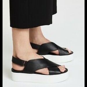 Vince weslan platform sandals size 8